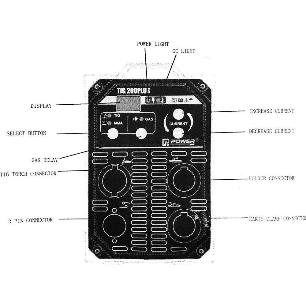 Powerplus TIG 200PLUS DC Inverter Welding Machine 2in1 TIG-ARC | Powerplus by KHM Megatools Corp.