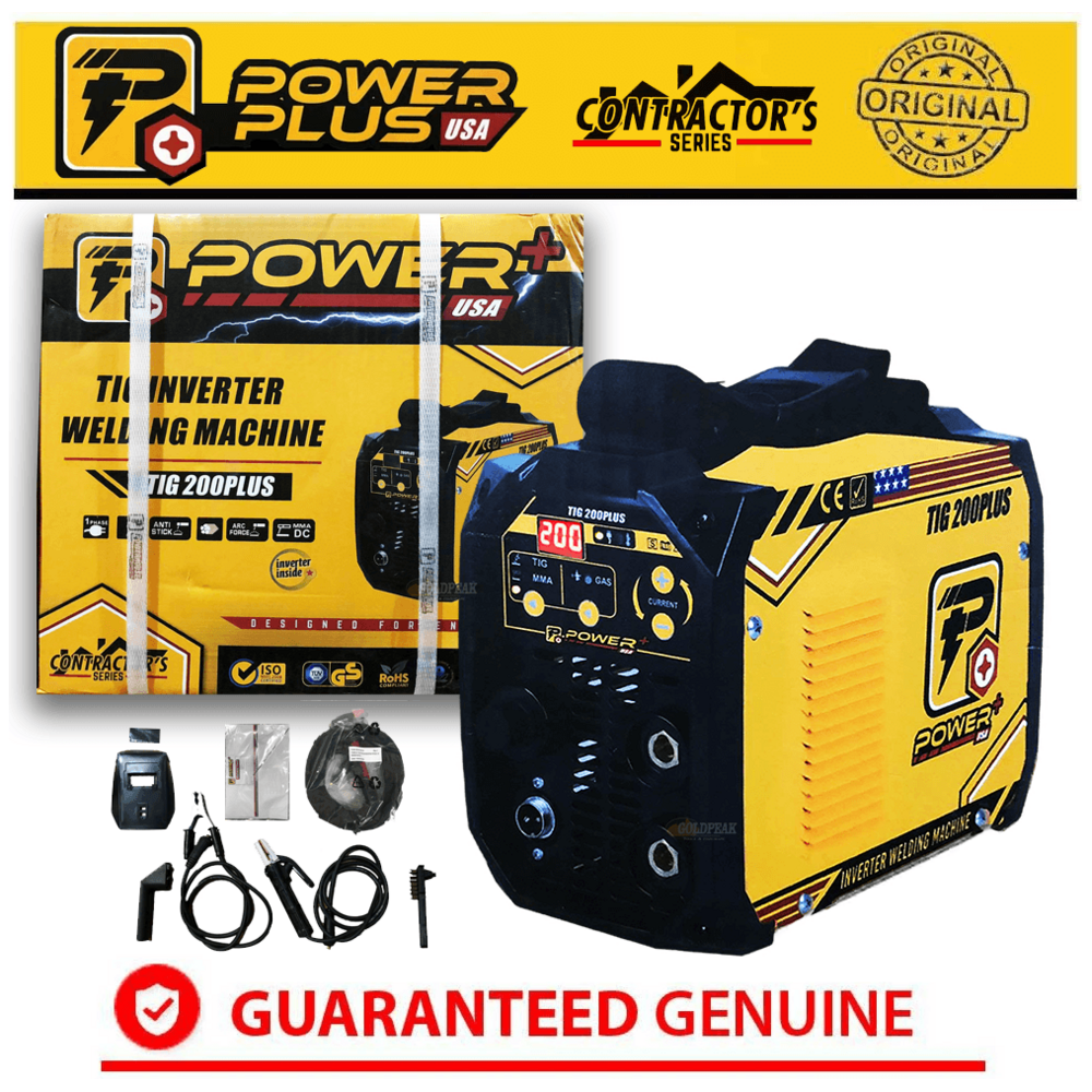 Powerplus TIG 200PLUS DC Inverter Welding Machine 2in1 TIG-ARC | Powerplus by KHM Megatools Corp.