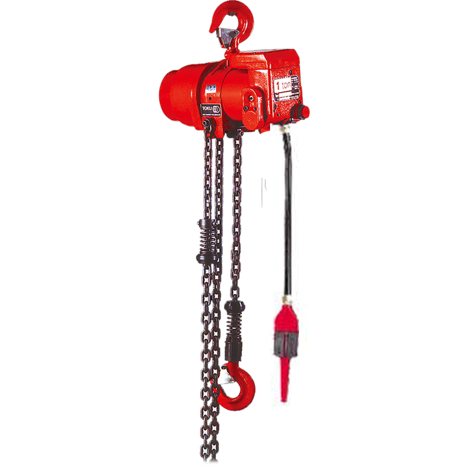 Toku TCR-2000P2E Pneumatic Air Chain Hoist 2Tx3M (Pendant)