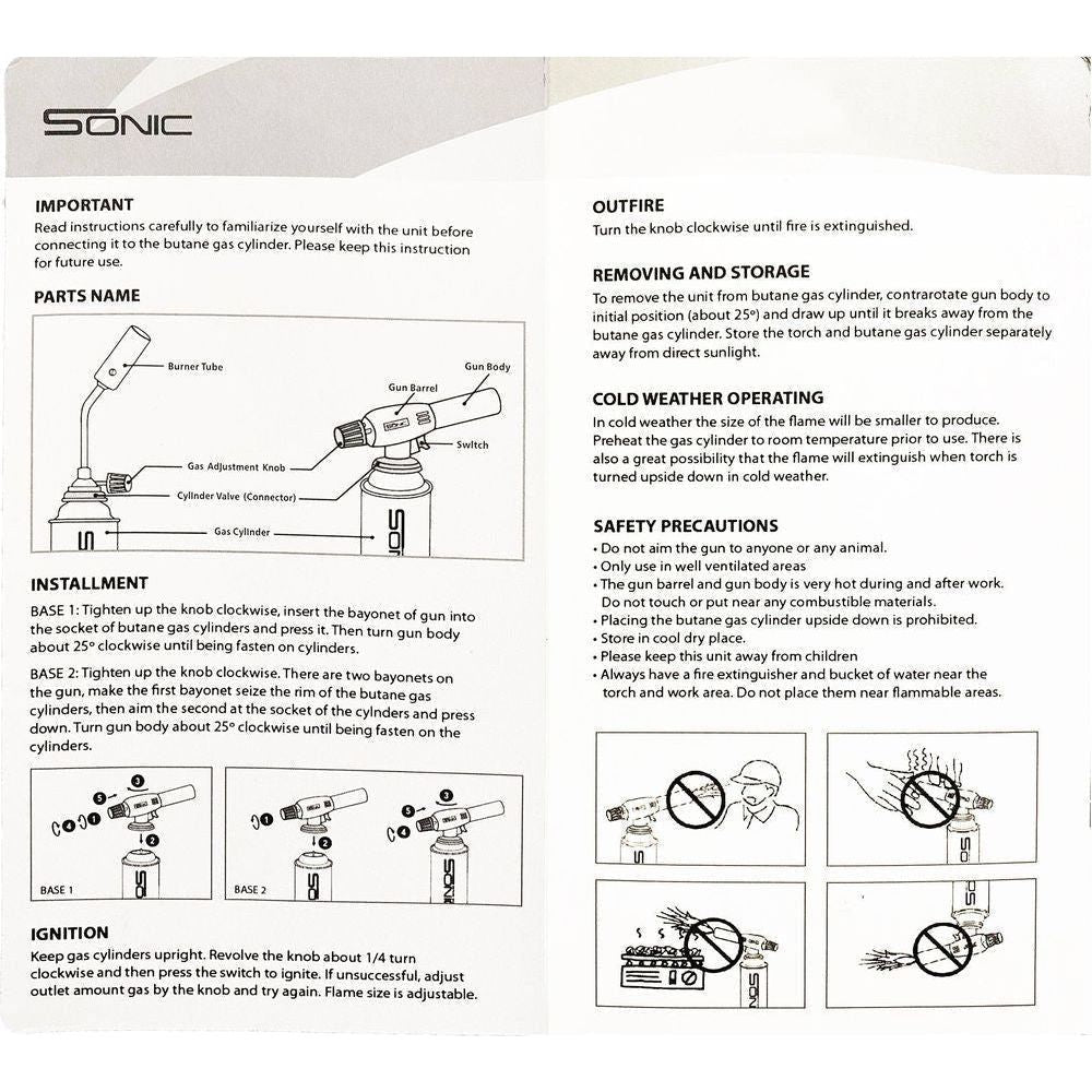 Sonic SST-202 Simple Blow Torch (Butane Powered) | Sonic by KHM Megatools Corp.