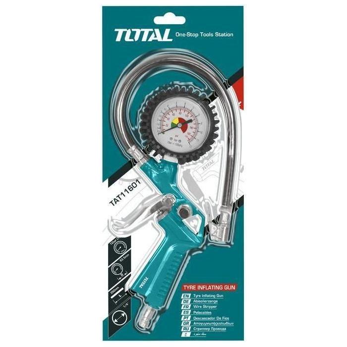 Total TAT11601 Tire Inflator Gun with Gauge - Goldpeak Tools PH Total