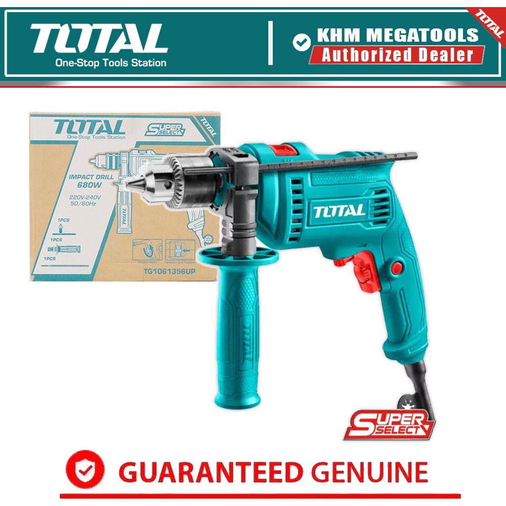 Total TG1061356UP Hammer Drill / Impact Drill 680W (SS)