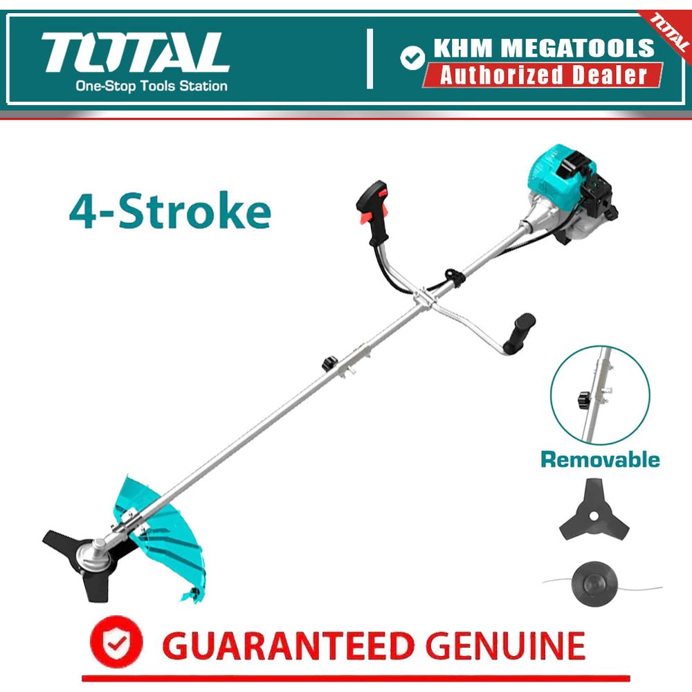 Total TP53144141 4-Stroke Grass Cutter / Brush cutter (1.1HP)