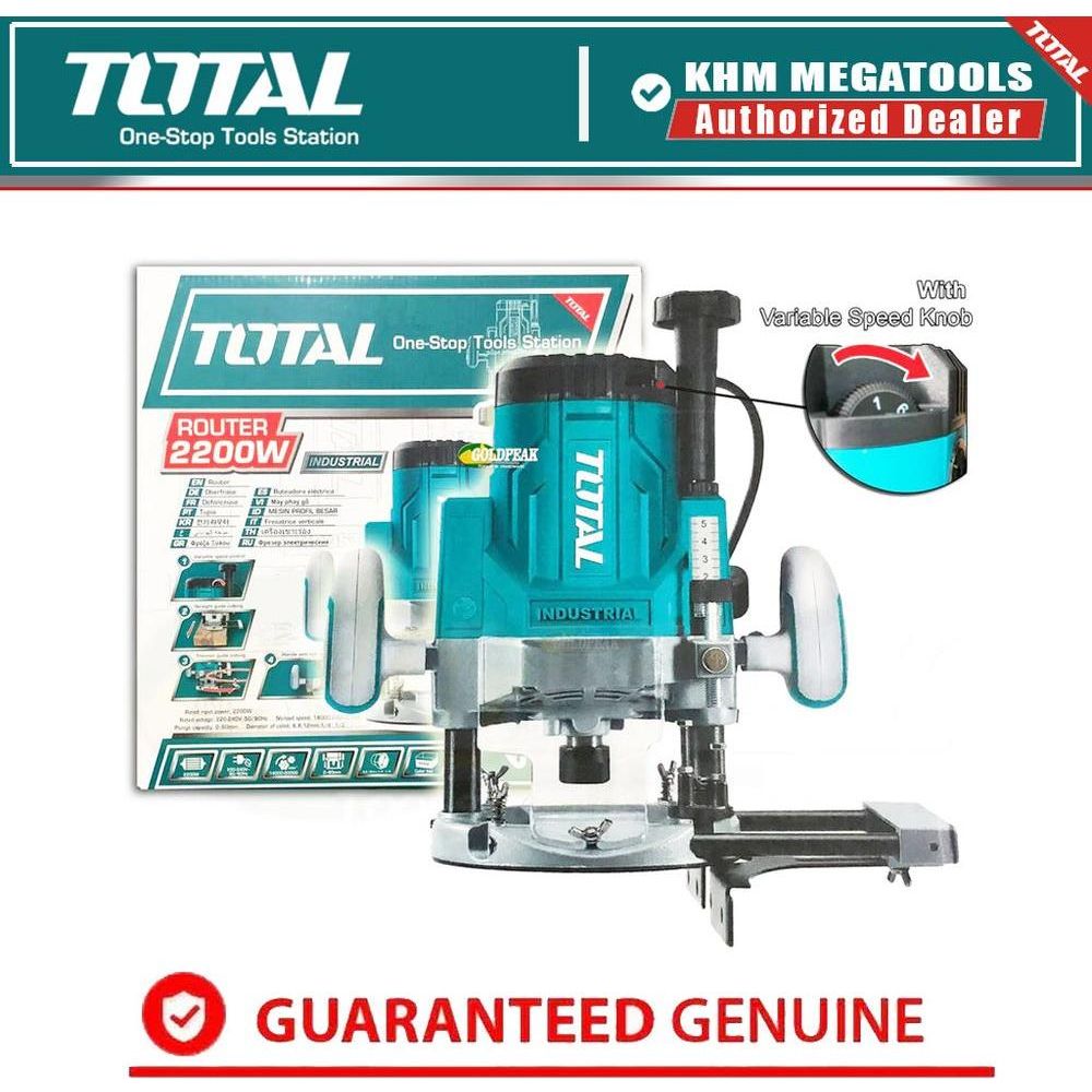 Total TR111226 Plunge Router (2200W) | Total by KHM Megatools Corp.