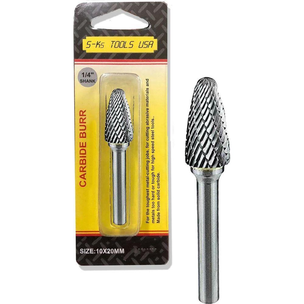 S-Ks Tools TR1020 Carbide Burrs (Tree Radius) for Grinding | S-Ks Tools USA by KHM Megatools Corp.