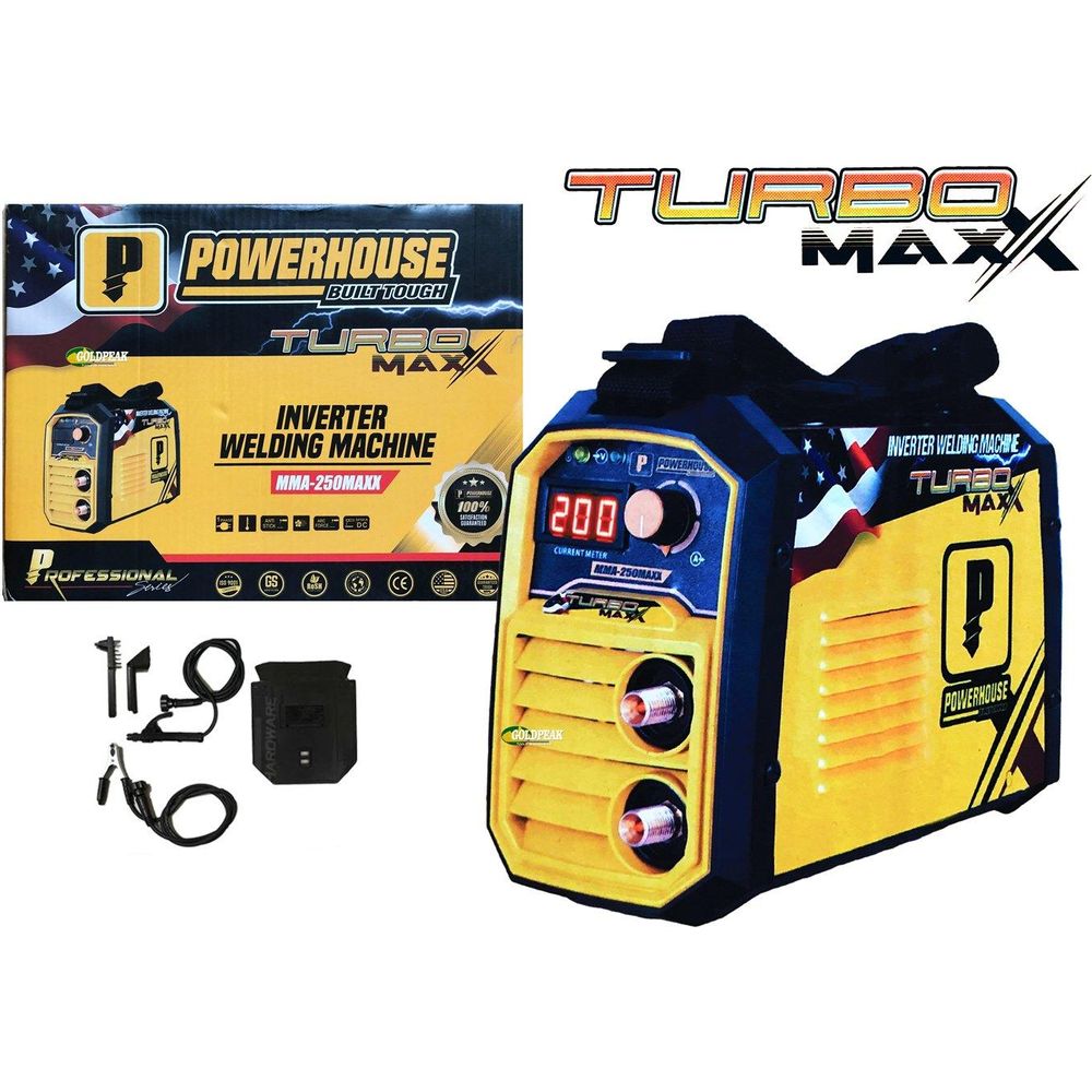 Powerhouse MMA-250 DC Inverter Welding Machine (TURBOMAXX) - Goldpeak Tools PH Powerhouse