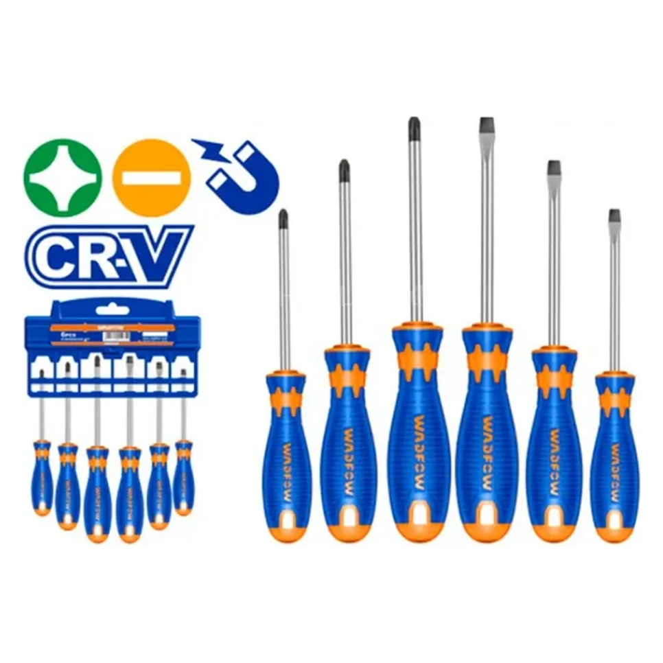 Wadfow WSS1206 Screwdriver CR-V 6Pcs Set | Wadfow by KHM Megatools Corp.