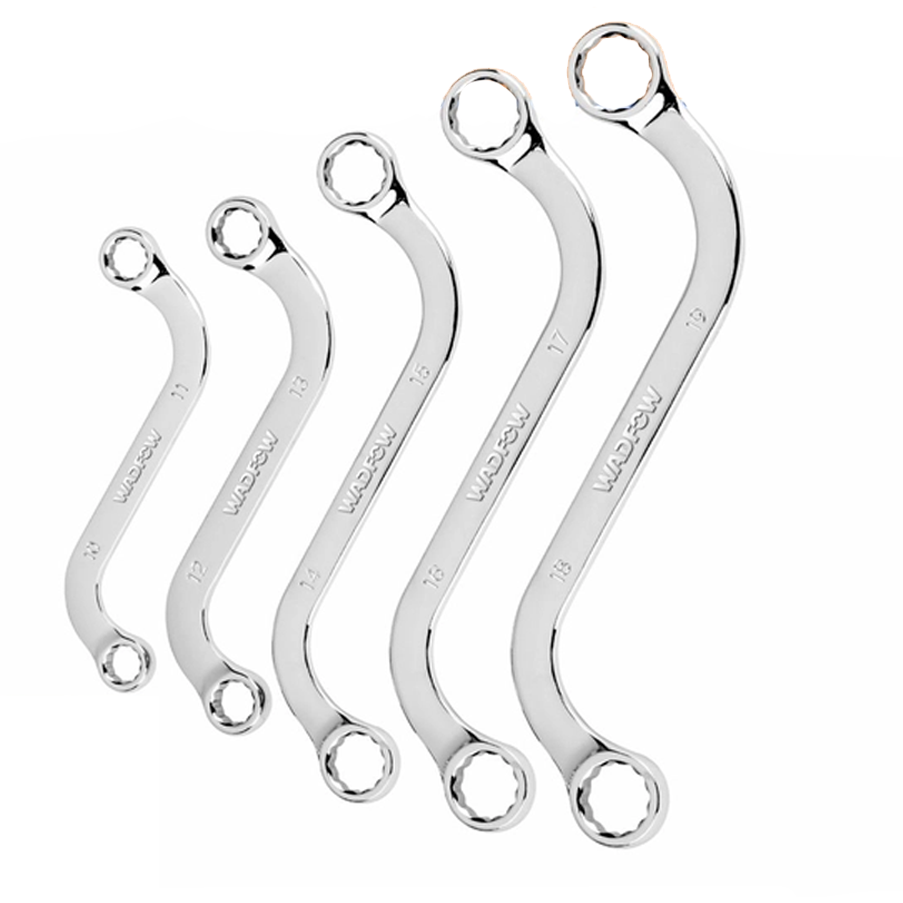 Wadfow WFR4405 S-Type Ring Wrench Set 5Pcs | Wadfow by KHM Megatools Corp.