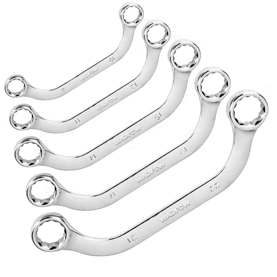 Wadfow WFR3405 Half Moon Ring Wrench Set 5Pcs | Wadfow by KHM Megatools Corp.