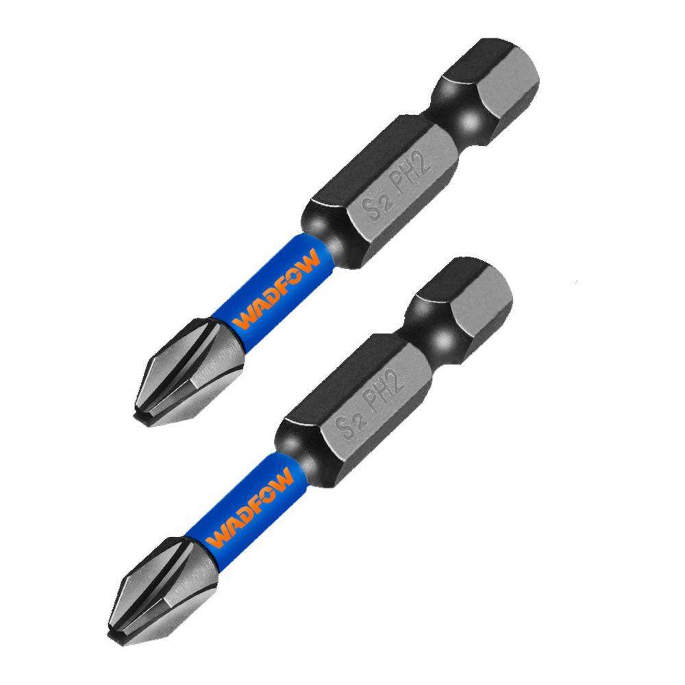 Wadfow WSV2K61 Impact Screwdriver Bit PH2x50MM 2Pcs | Wadfow by KHM Megatools Corp.