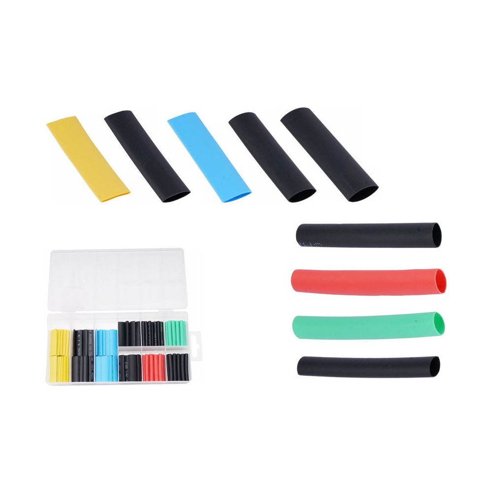 Wadfow WUR1B01 Heat Shrink Tubing Assortment 120Pcs