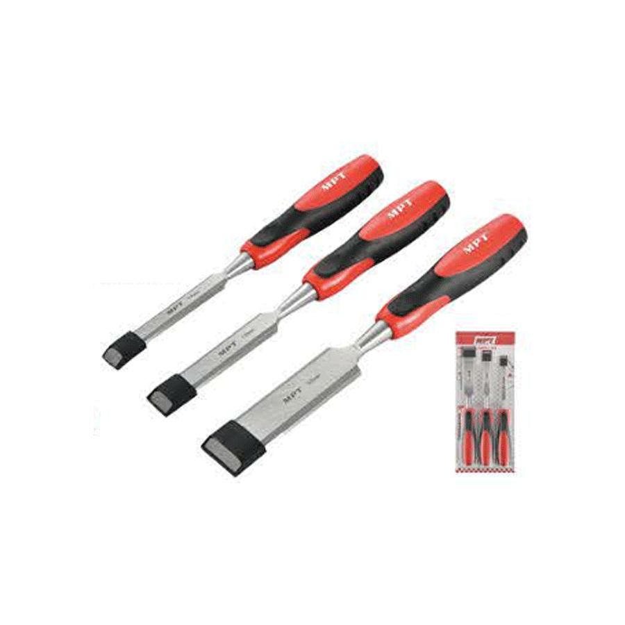 MPT MHH02002 3pcs Wood Chisel Set