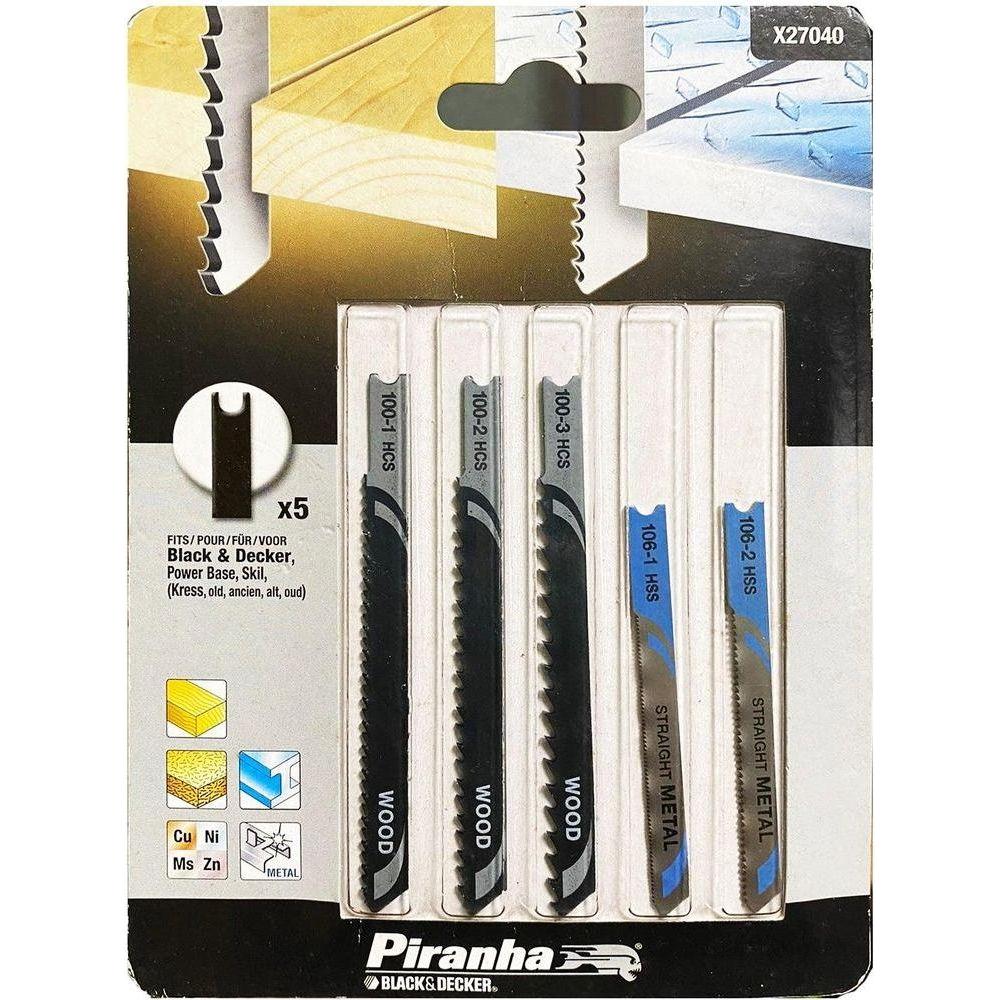 Black & Decker X27040 Jigsaw Blades Set (Piranha) - KHM Megatools Corp.