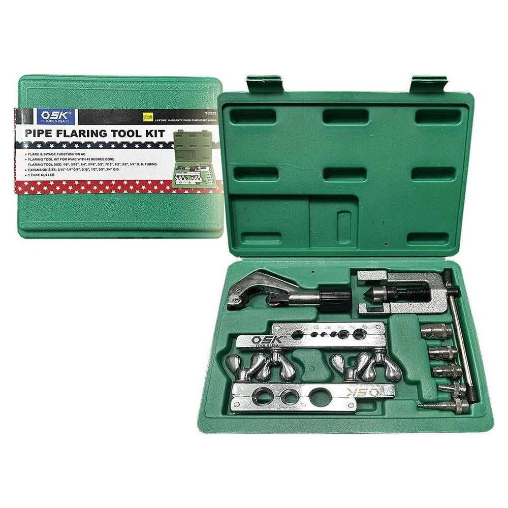 OSK YC275 Pipe Flaring Tool & Swagging Tool Kit - KHM Megatools Corp.