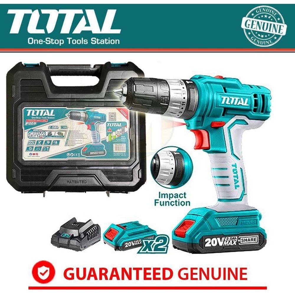 Total TIDLI20012 20V Cordless Impact Drill / Hammer Drill - KHM Megatools Corp.