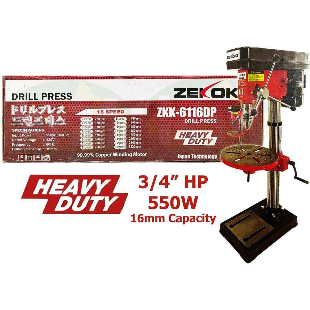 Zekoki ZKK-6116DP Drill Press 550W(3/4HP) - KHM Megatools Corp.