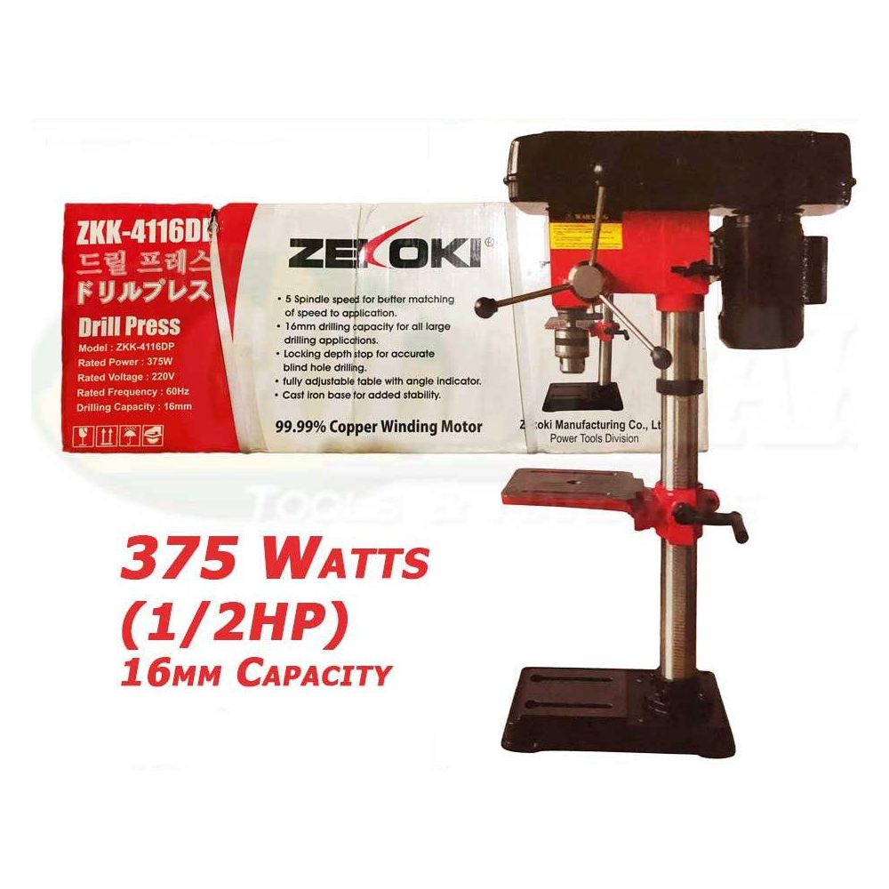 Zekoki ZKK-4116DP Drill Press 375W(1/2HP) - KHM Megatools Corp.