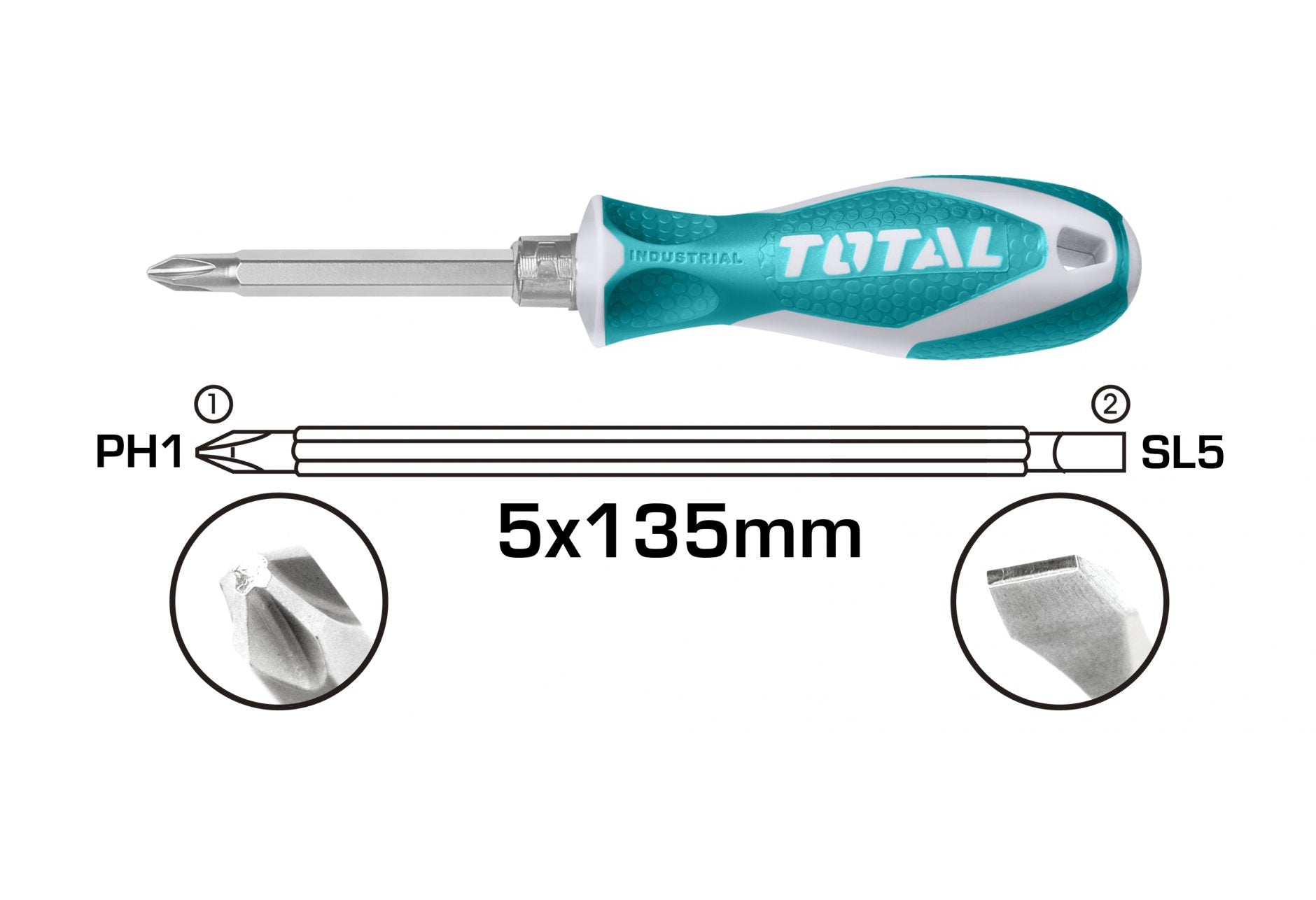 Total THT250226 2-in1 Screwdriver | Total by KHM Megatools Corp.